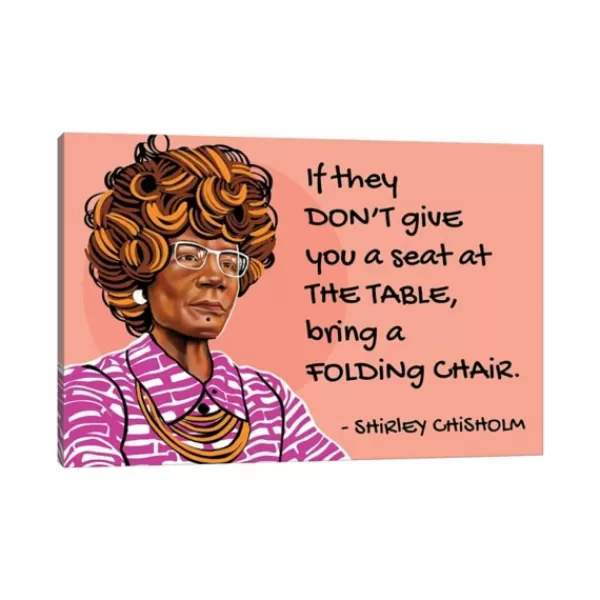 Wall Quotes & Signs-Kirkland's Home Chisholm Seat At The Table Giclee Canvas Art Print Pink/Purple