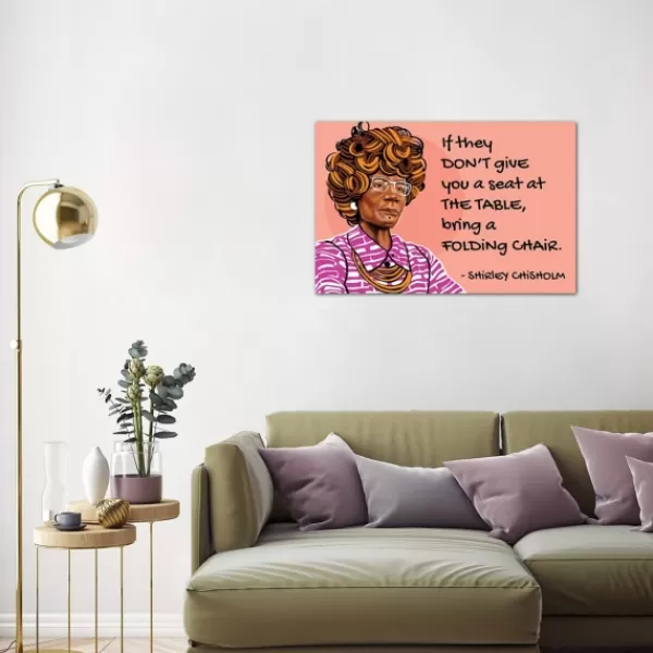 Wall Quotes & Signs-Kirkland's Home Chisholm Seat At The Table Giclee Canvas Art Print Pink/Purple