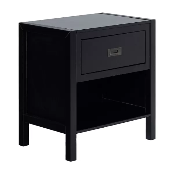 Nightstands-Kirkland's Home Classic 1-Drawer Nightstand Black