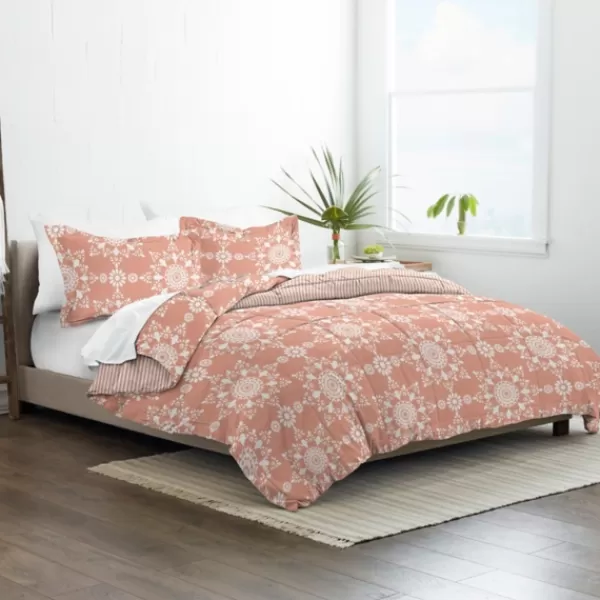 Comforters-Kirkland's Home Clay Daisy Medallion King 3-Pc. Comforter Set Orange