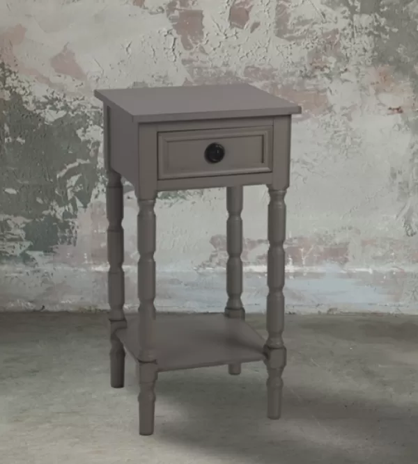 Accent & End Tables-Kirkland's Home Cloud Spindle Side Table Gray