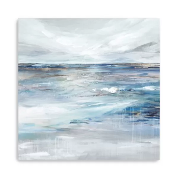 Canvas Art-Kirkland's Home Coastal Sense Canvas Art Print, 30X30 In. Gray/Blue