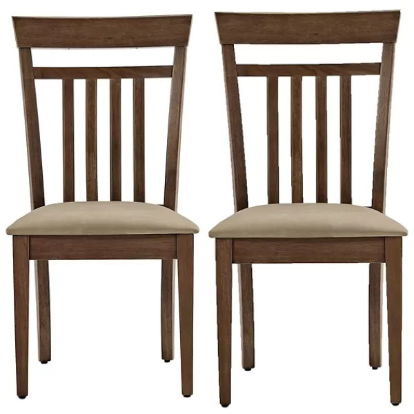 Dining Chairs-Kirkland's Home Coffee Wooden Dining Chairs, Set Of 2 Brown