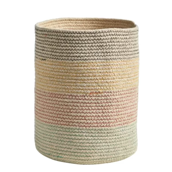 Baskets & Boxes-Kirkland's Home Color Cotton Woven Basket Multi