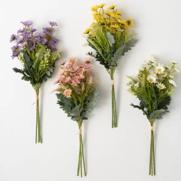 Stems & Bouquets-Kirkland's Home Color Daisy Bouquets, Set Of 4 Multi