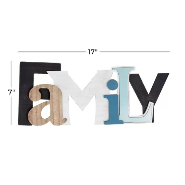 Wall Quotes & Signs-Kirkland's Home Colored Family Wood Wall Plaque Multi