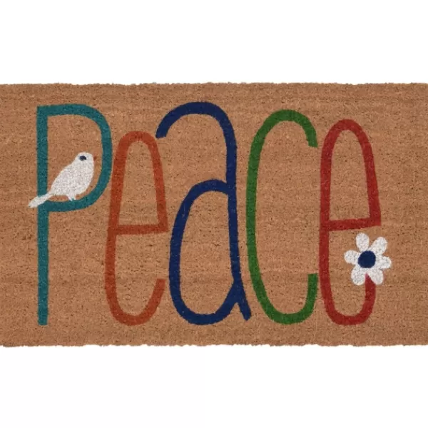 Doormats-Kirkland's Home Colorful Peace Doormat Multi