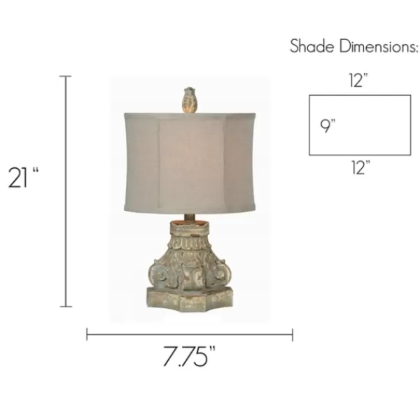 Table Lamps-Kirkland's Home Corinthian Column Table Lamps, Set Of 2 Ivory