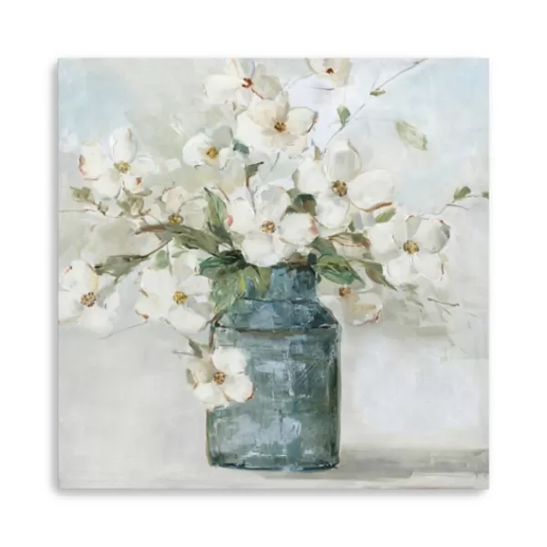 Canvas Art-Kirkland's Home Cottage Charmer Giclee Canvas Art Print, 40X40 In. Blue/White/Green