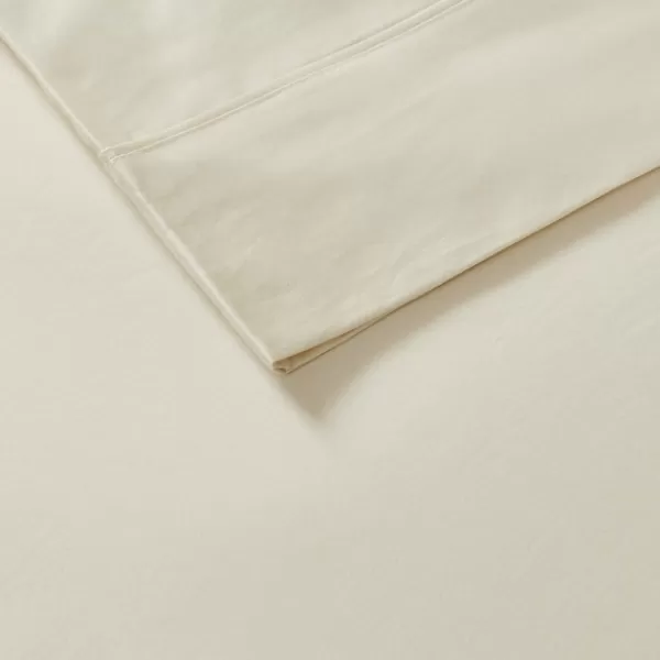 Bed Sheets-Kirkland's Home Cotton Blend Sateen 6-Pc. King Sheet Set Ivory