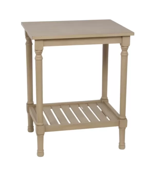 Accent & End Tables-Kirkland's Home Crate Shelf Side Table Tan