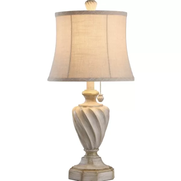 Table Lamps-Kirkland's Home Cream And Off-White Table Lamp Ivory