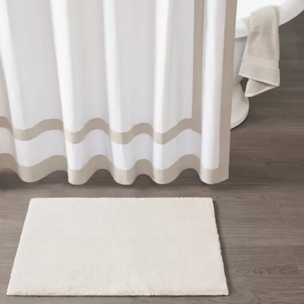 Bathroom Rugs-Kirkland's Home Cream High Pile Marshmallow Bath Mat, 30 In. Ivory