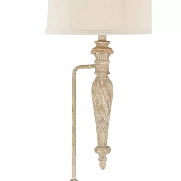 Floor Lamps-Kirkland's Home Cream Traditional Spindle Floor Lamp White