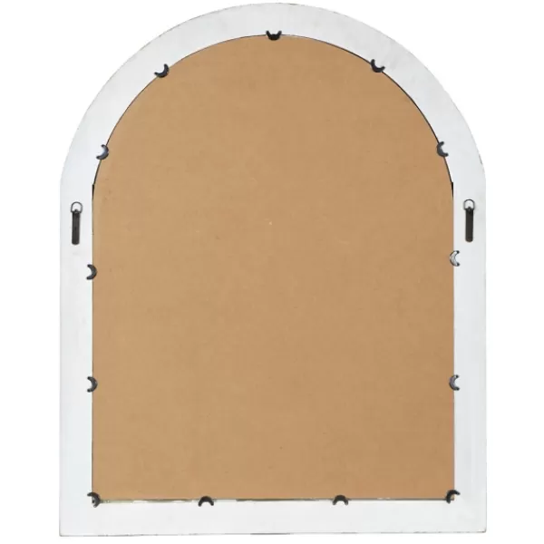 Decorative Mirrors-Kirkland's Home Cream Vintage Fir Wood Arch Framed Mirror