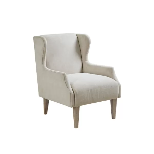 Accent Chairs-Kirkland's Home Cream Wingback Martha Stewart Accent Chair Ivory