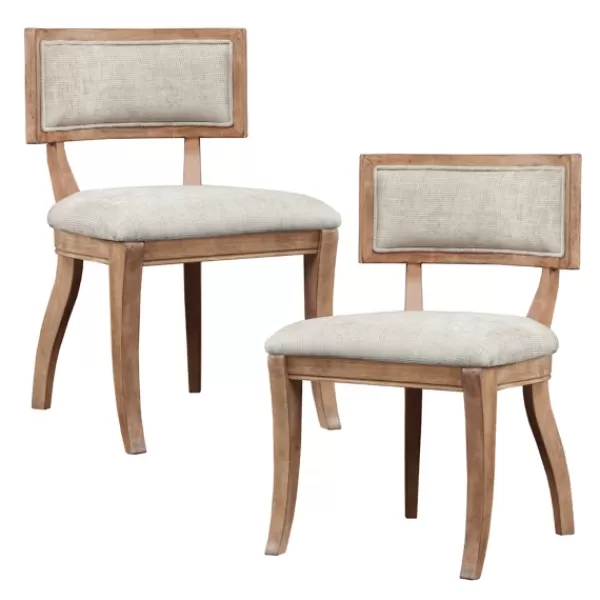 Dining Chairs-Kirkland's Home Curved Back Dining Chairs, Set Of 2 White