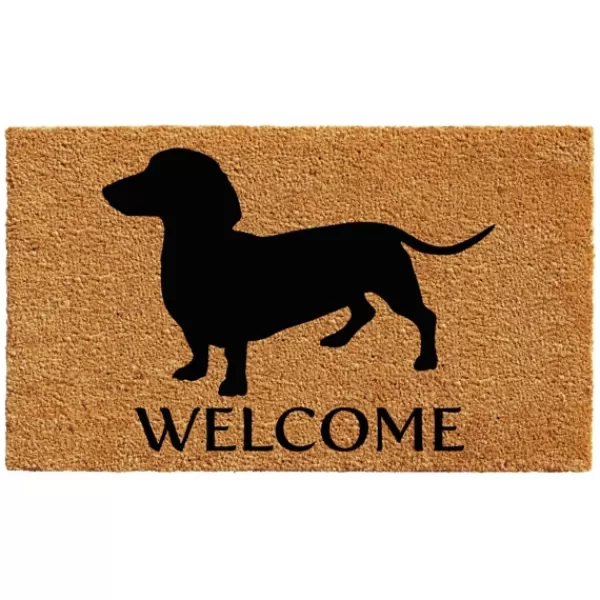 Doormats-Kirkland's Home Dachshund Welcome Doormat Tan/Black