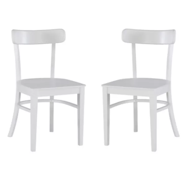 Accent Chairs-Kirkland's Home Daisy Curved Plank 2-Pc. Accent Chair Set White