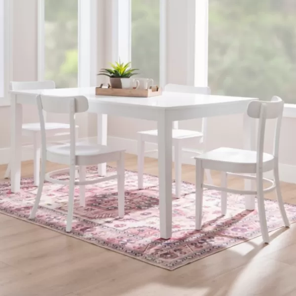 Accent Chairs-Kirkland's Home Daisy Curved Plank 2-Pc. Accent Chair Set White