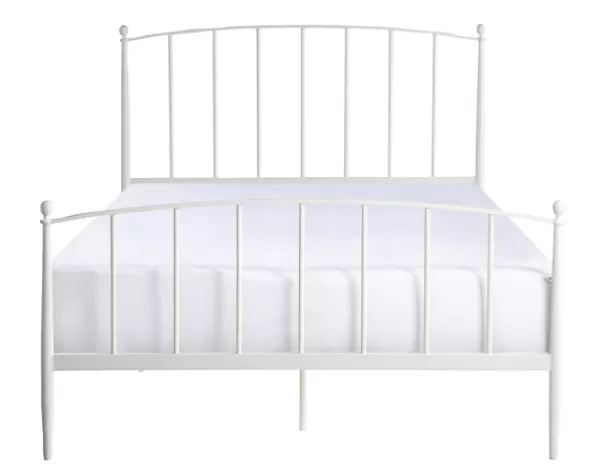 Beds & Headboards-Kirkland's Home Daisy Modern Arch Queen Bed Frame White