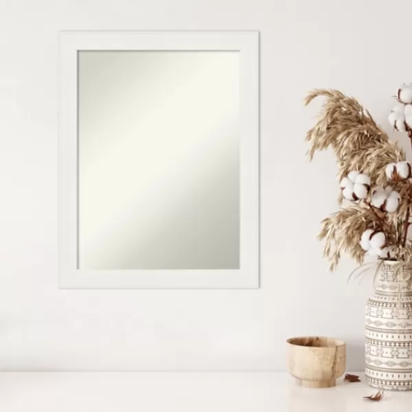 Framed Mirrors-Kirkland's Home Daisy White Modern Decorative Framed Mirror