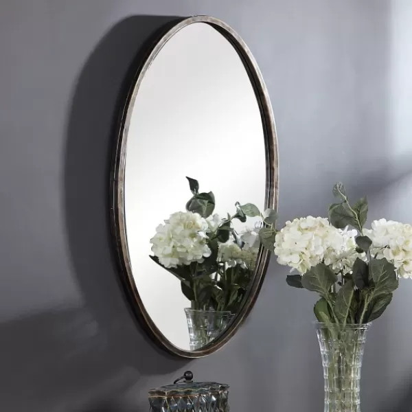 Framed Mirrors-Kirkland's Home Dark Bronze Framed Wall Mirror