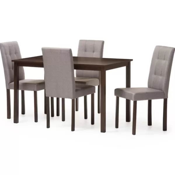 Dining Sets-Kirkland's Home Dark Brown And Gray 5-Pc. Dining Set