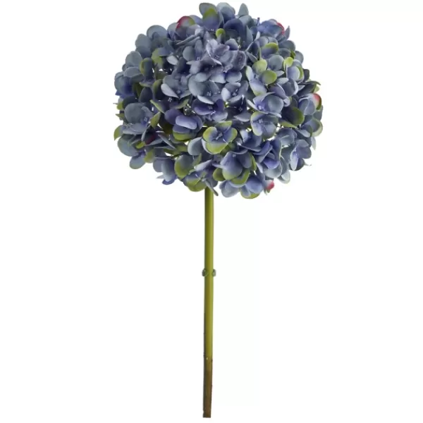 Stems & Bouquets-Kirkland's Home Dark Hydrangea Bloom Stems, Set Of 3 Blue