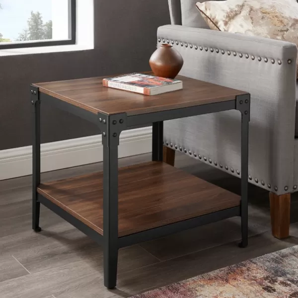 Accent & End Tables-Kirkland's Home Dark Walnut 2-Tier Accent Tables, Set Of 2 Brown