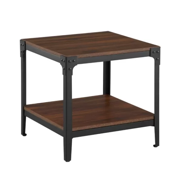 Accent & End Tables-Kirkland's Home Dark Walnut 2-Tier Accent Tables, Set Of 2 Brown