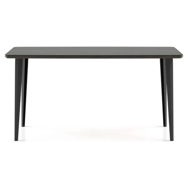 Dining Tables-Kirkland's Home Dark Wood And Metal Dining Table Gray