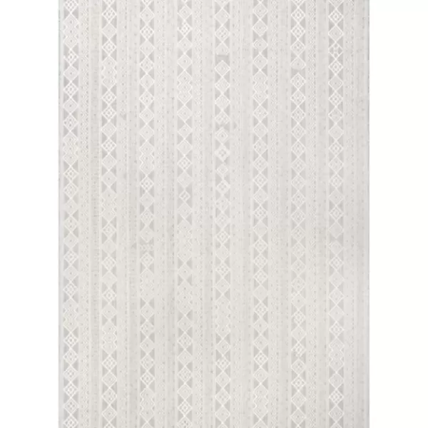 Outdoor Rugs-Kirkland's Home Davon Gray Geometric Striped Outdoor Rug, 5X8 Gray/White