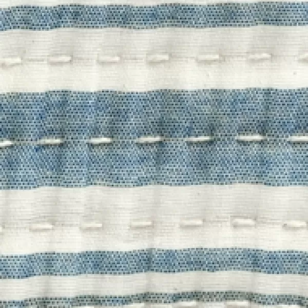 Blankets & Throws-Kirkland's Home Deep Blue Pick Stitch Stripe Decorative Throw Blue/White