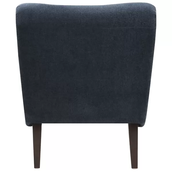 Accent Chairs-Kirkland's Home Deep Navy Piped Edge 2-Pc. Chair And Ottoman Set Blue