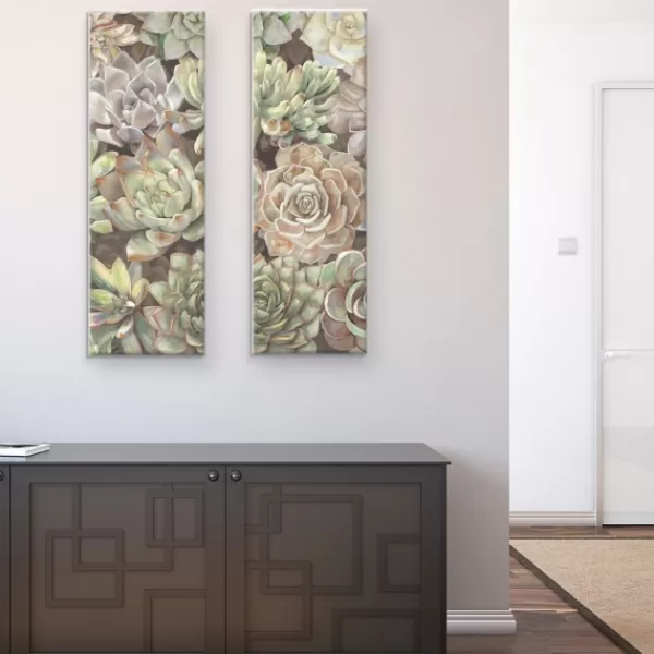 Canvas Art-Kirkland's Home Desert Garden I And Ii Canvas Art Prints, Set Of 2 Green