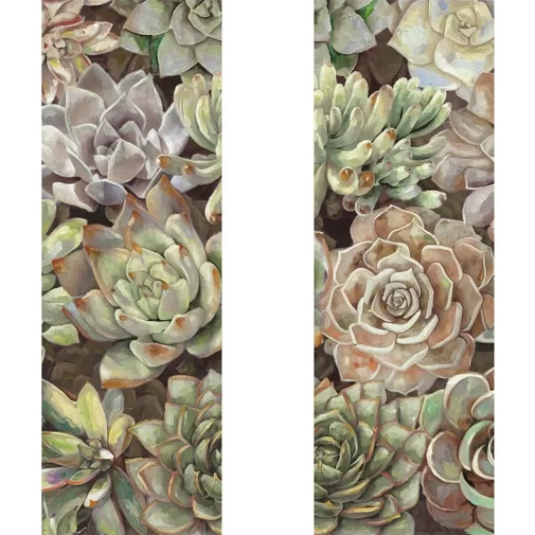 Canvas Art-Kirkland's Home Desert Garden I And Ii Canvas Art Prints, Set Of 2 Green