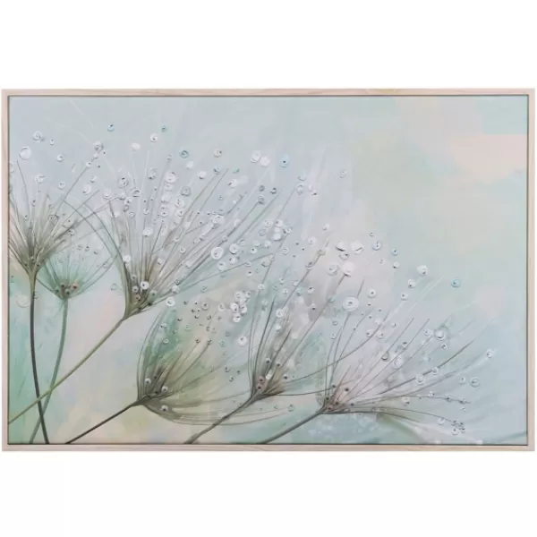 Framed Art-Kirkland's Home Dewdrop Colors Framed Art Print White/Blue/Green/Black