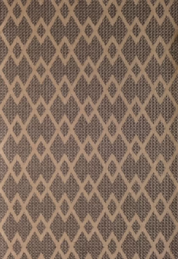 Outdoor Rugs-Kirkland's Home Diamond Chevron Outdoor Area Rug, 5X7 Brown