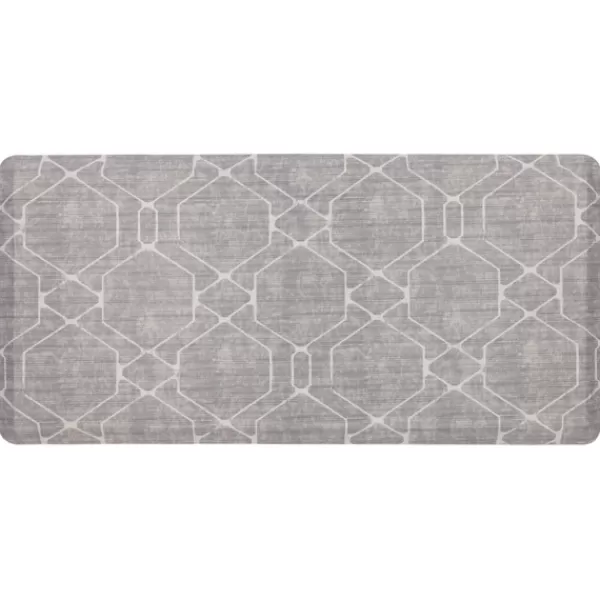 Kitchen & Floor Mats-Kirkland's Home Diamond Cushioned Kitchen Mat Gray