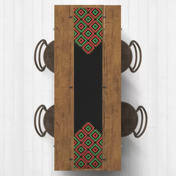 Wall Plaques-Kirkland's Home Diamonds Kwanzaa Decorative Table Runner, 72 In.