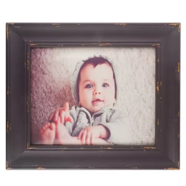 Picture Frames-Kirkland's Home Distressed Barnwood Farmhouse Frame, 8X10 Brown