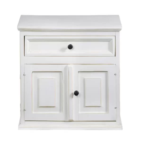 Nightstands-Kirkland's Home Distressed Nightstand White