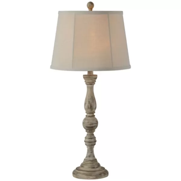 Buffet Lamps-Kirkland's Home Distressed Rodan Buffet Lamps, Set Of 2 Ivory