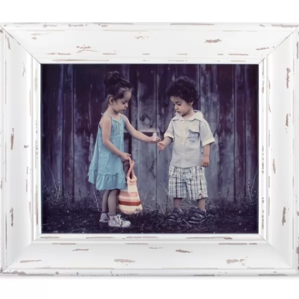 Picture Frames-Kirkland's Home Distressed White Farmhouse Frame, 8X10