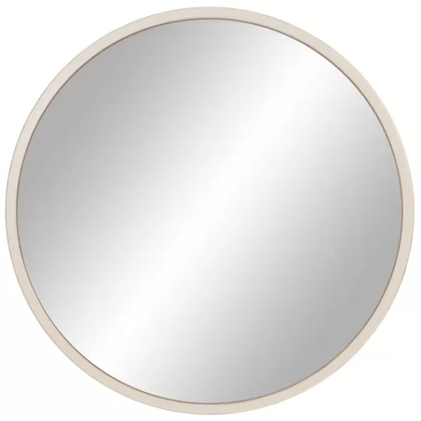 Decorative Mirrors-Kirkland's Home Distressed White Metal Wall Mirror