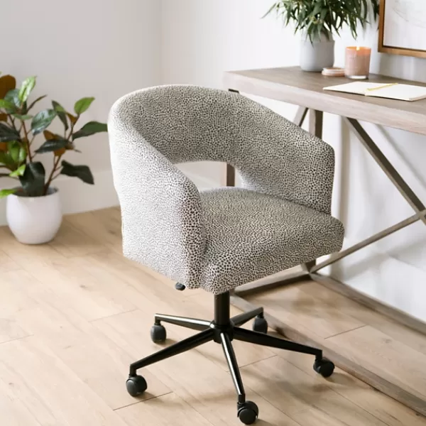 Office Furniture-Kirkland's Home Dotty Office Chair Gray