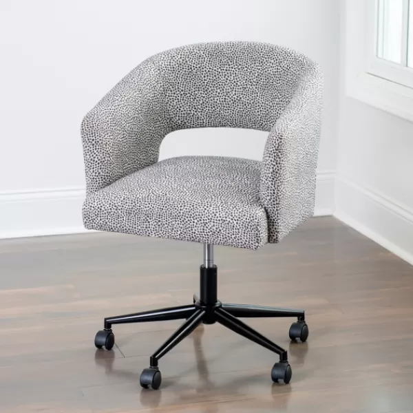 Office Furniture-Kirkland's Home Dotty Office Chair Gray