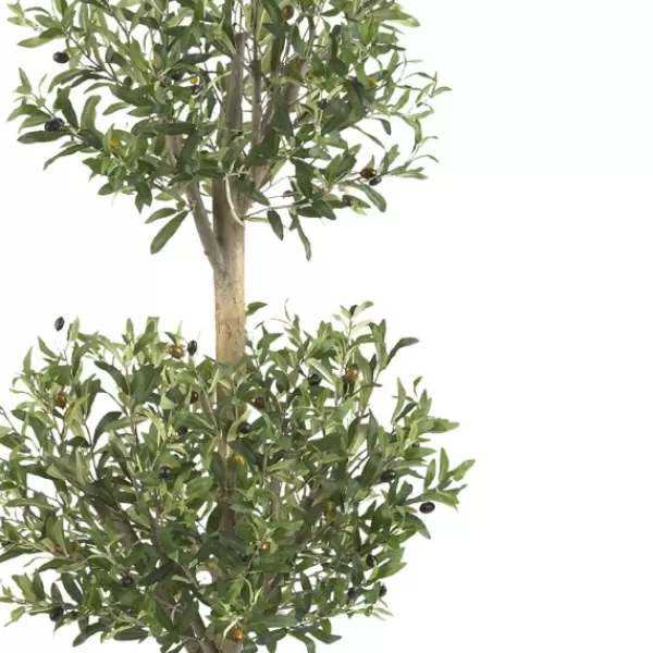 Trees & Topiaries-Kirkland's Home Double Ball Olive Tree Topiary