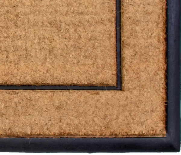 Doormats-Kirkland's Home Double Border Doormat, 48X24 In. Tan/Black